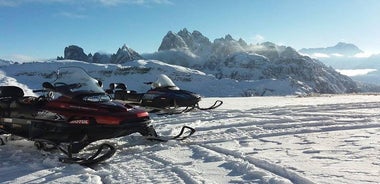 From Bolzano - Snowmobile + Sledding and The Great Dolomites Road Private Tour