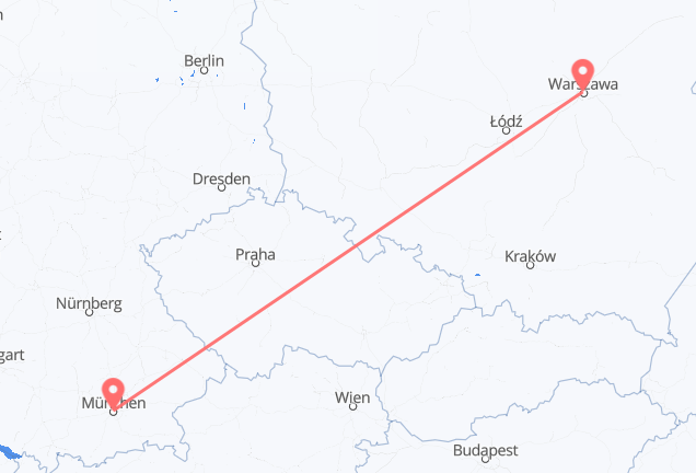 ワルシャワ ミュンヘンへ