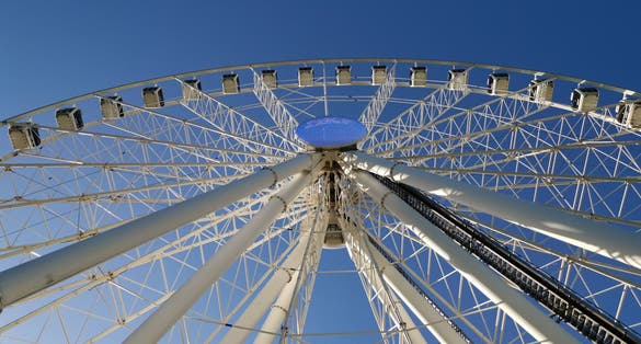 Photo of Ferris wheel in Liseberg amusement park Gothenburg, Sweden.