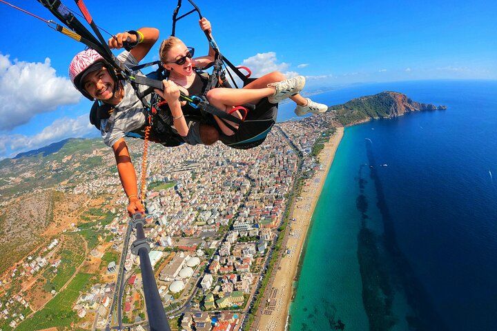 Tandem Paragliding Adventure in Alanya, Antalya, Turkey - with a Licensed Guide