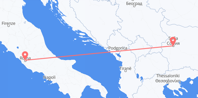 Italy to Bulgaria