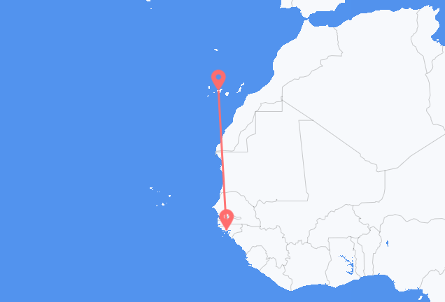 Bissau to Tenerife
