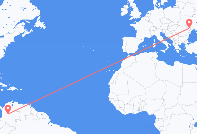 Bogotá to Chișinău