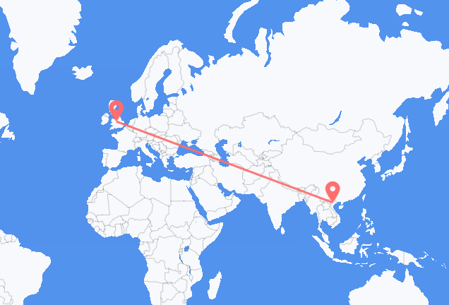 Hanoi nach Birmingham