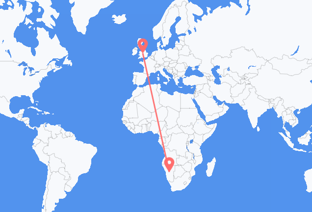 Windhoek to Birmingham