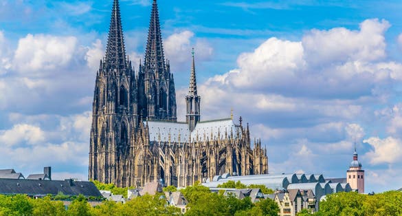 Photo of detail of the cathedral in Cologne, Germany.