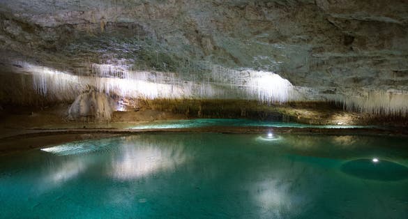 Splendid caves of Choranche in the Vercors, Isère, France.