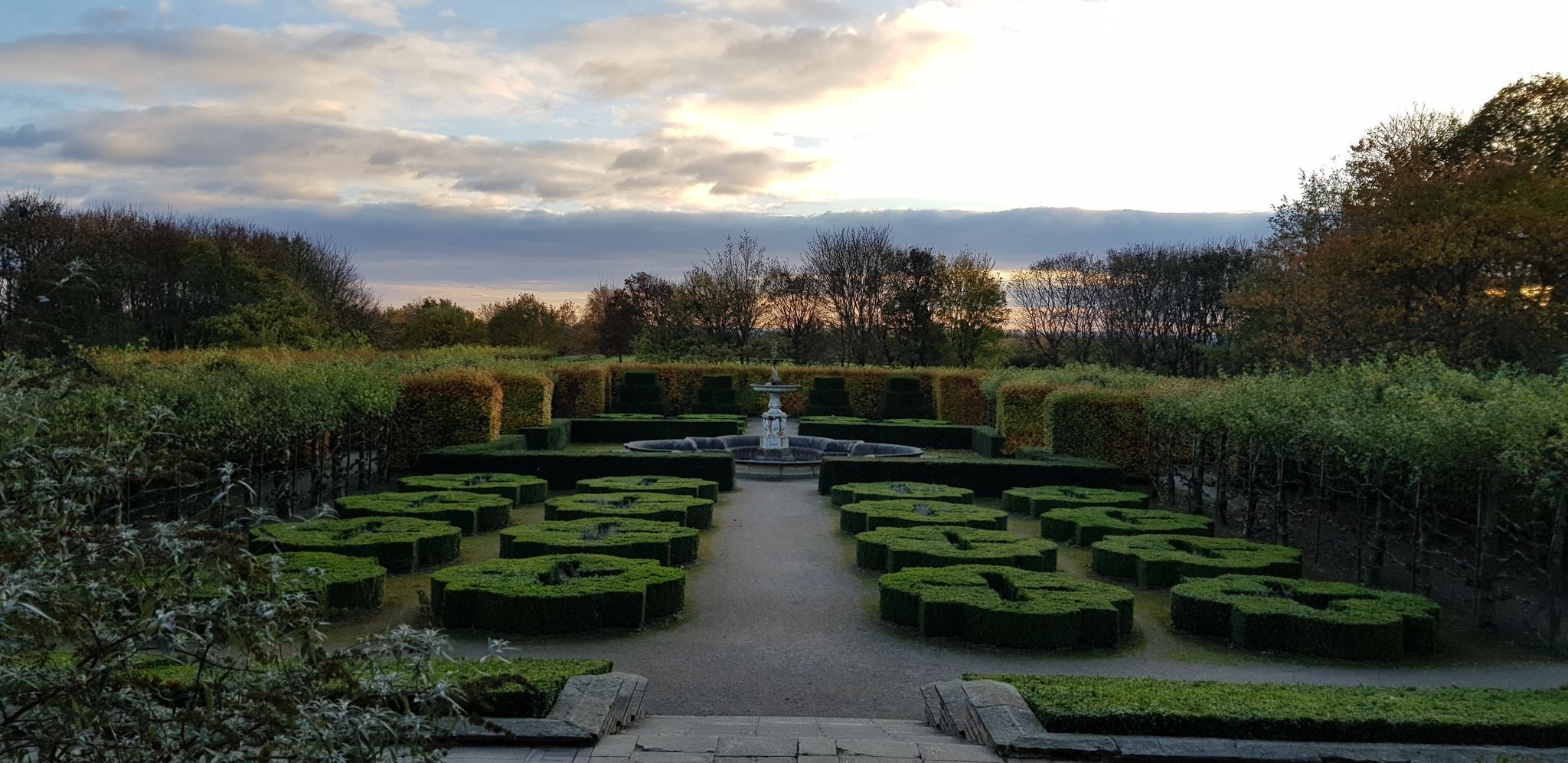Photo of gardens of Temple Newsam in Leeds ,West Yorkshire ,England.