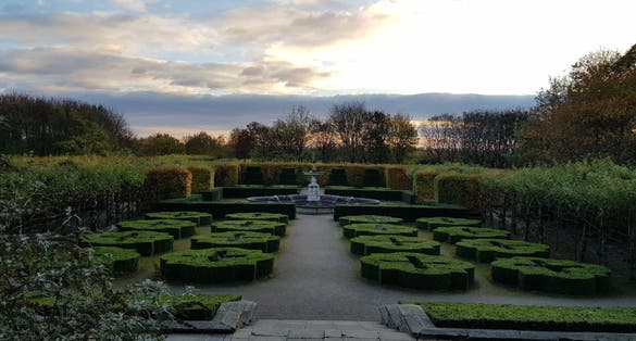 Photo of gardens of Temple Newsam in Leeds ,West Yorkshire ,England.