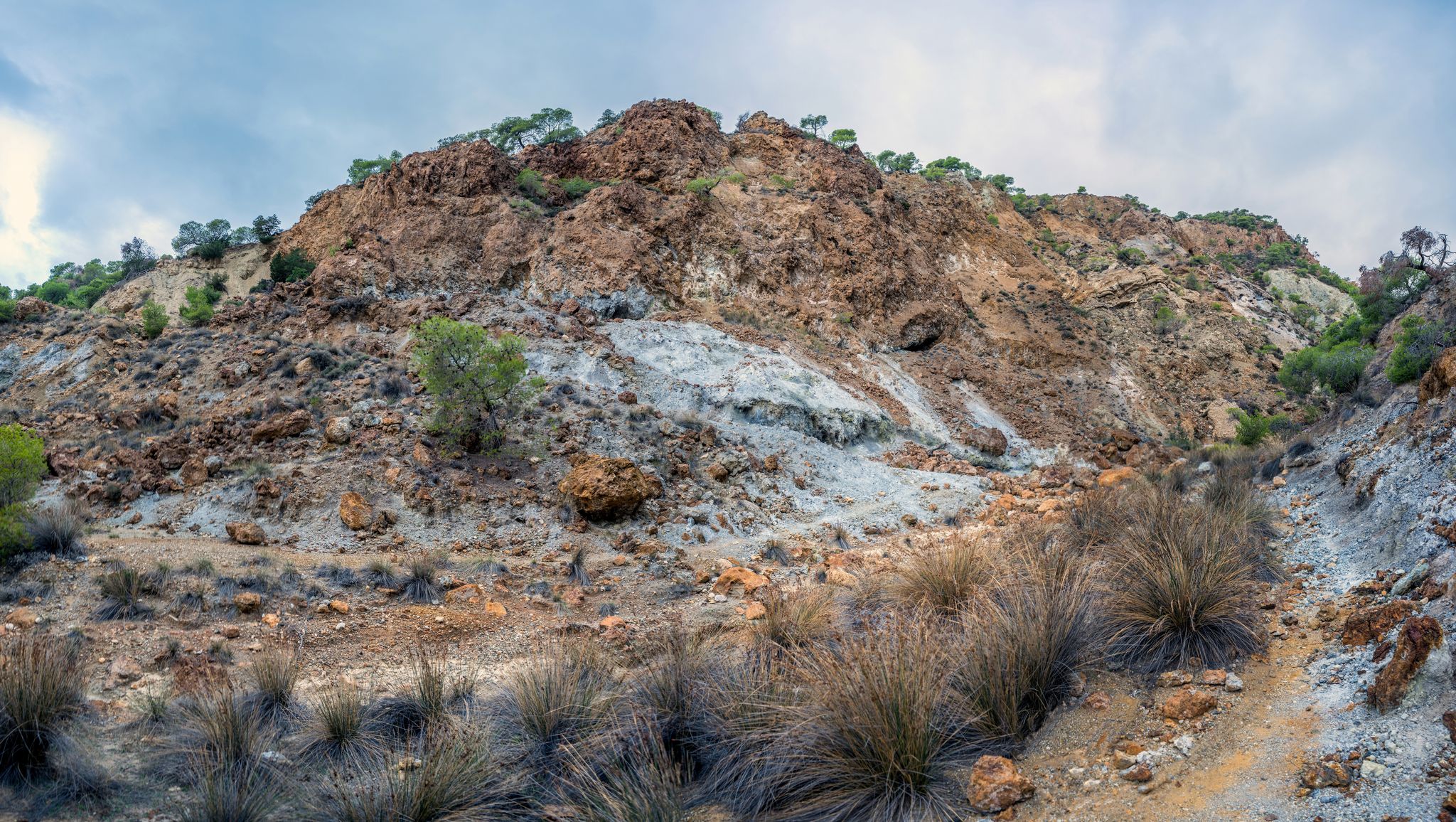 photo of  view of Photograph taken inside the volcano Sousaki in Attika, Greece. 80 kms from Athens.,Loutraki Greece.
