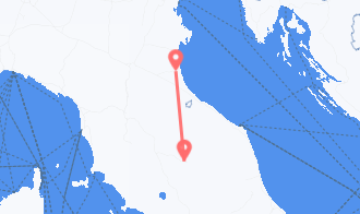 Train tickets from Perugia to Ravenna