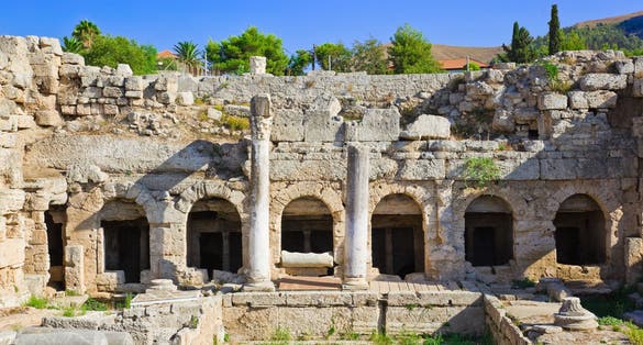 Photo of ruins in Corinth, Greece.