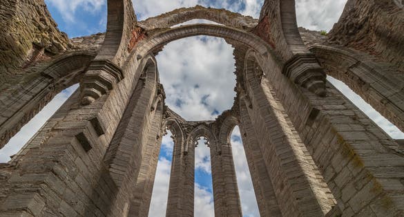 Ruins of an medieval church in Visby, on the island of Gotland, Sweden.