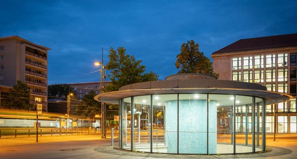 Photo of The so called Theaterplatz or Theatre Square, in Chemnitz, Germany .