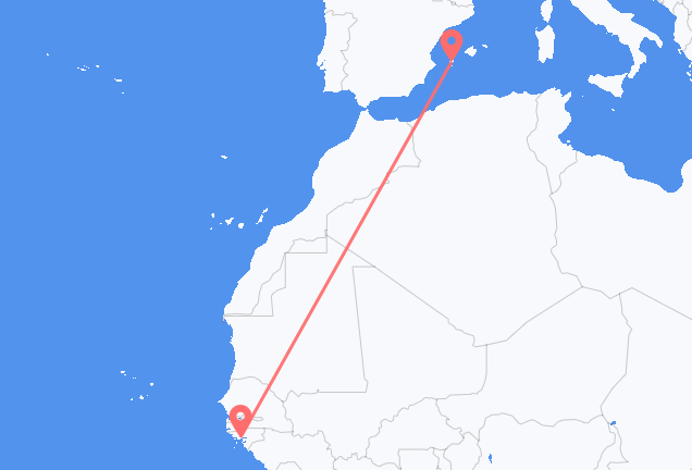 Bissau to Ibiza