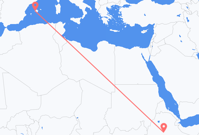 Addis Ababa to Palma