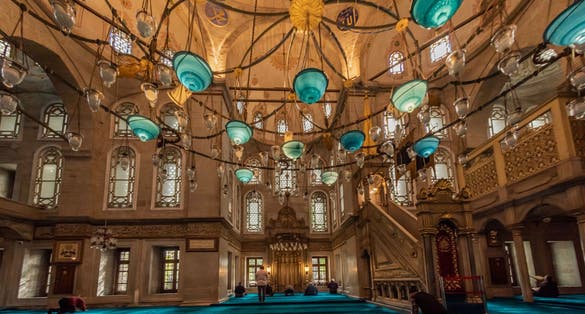 Eyüp Sultan Mosque is a mosque in Eyüpsultan, a district of Istanbul located on the shores of the Golden Horn, outside the Walls of Constantinople.