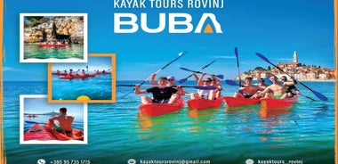 Rovinj:BUBA KAYAK TOURS:snorkeling,jumping,FREEdrinks&photos