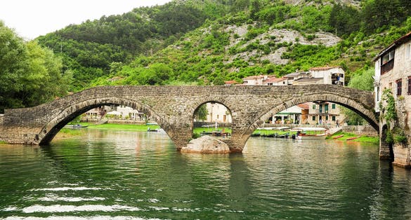 Photo of Crnojevića bridge Rijeka, Croatia.