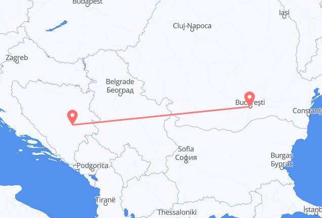 Бухарест в Сараево