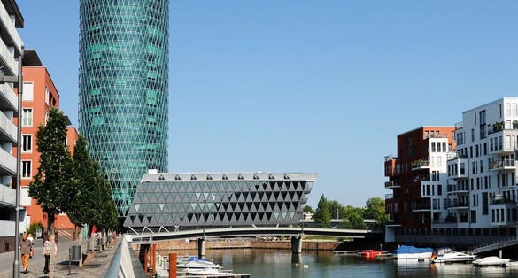 photo of Westhafen Tower,Frankfurt Oder Germany.