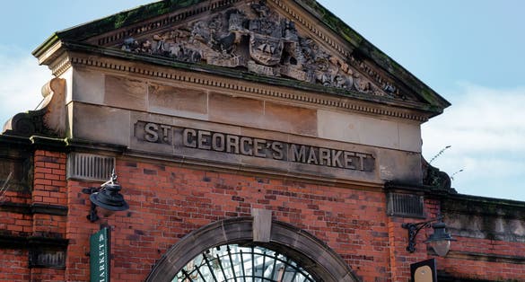 The Entrance to St George's Market in Belfast.