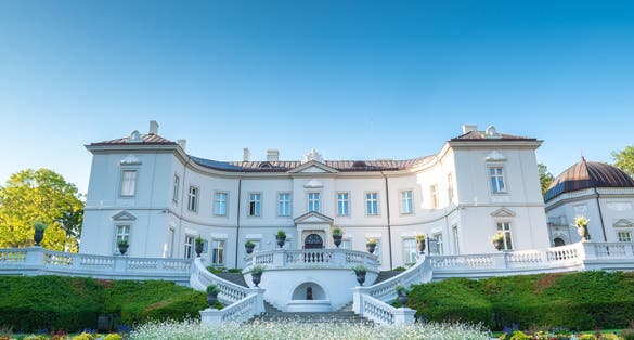 photo of morning view of amber museum palanga in Palanga , Lithuania. 11.09.2018.