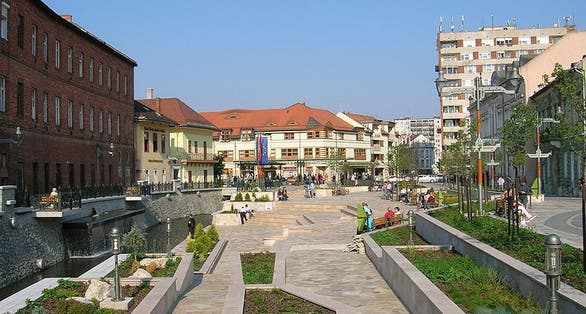 photo of view of Szinva Terrace, Miskolc, Hungary.