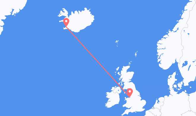 Reykjavik to Liverpool