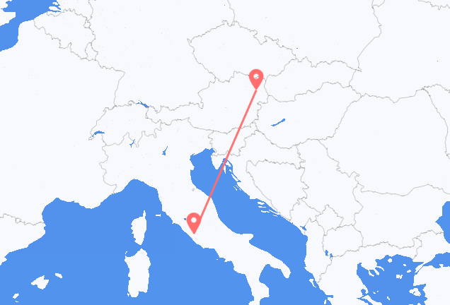 Vienna to Rome