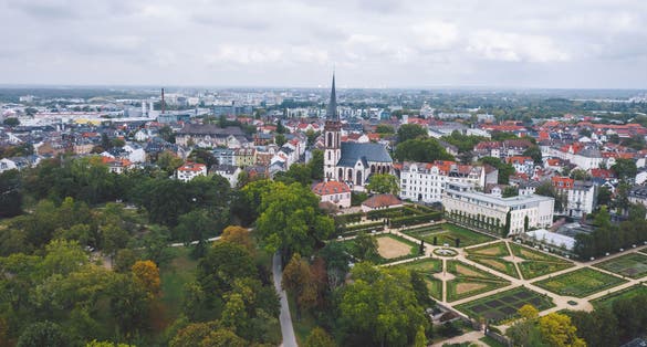 Photo of Public park in Darmstadt, Germany .