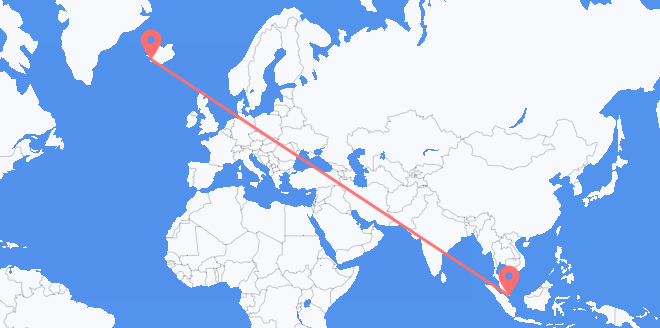 新加坡 目的地 冰岛