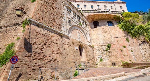 photo of Entry into the walls of the Rocca Paolina-Perugia-Umbria-Italy,Perugia Italy.