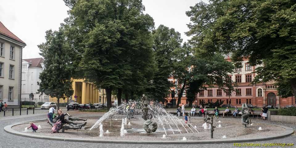 photo of view of Brunnen der Lebensfreude, Rostock, Germany/