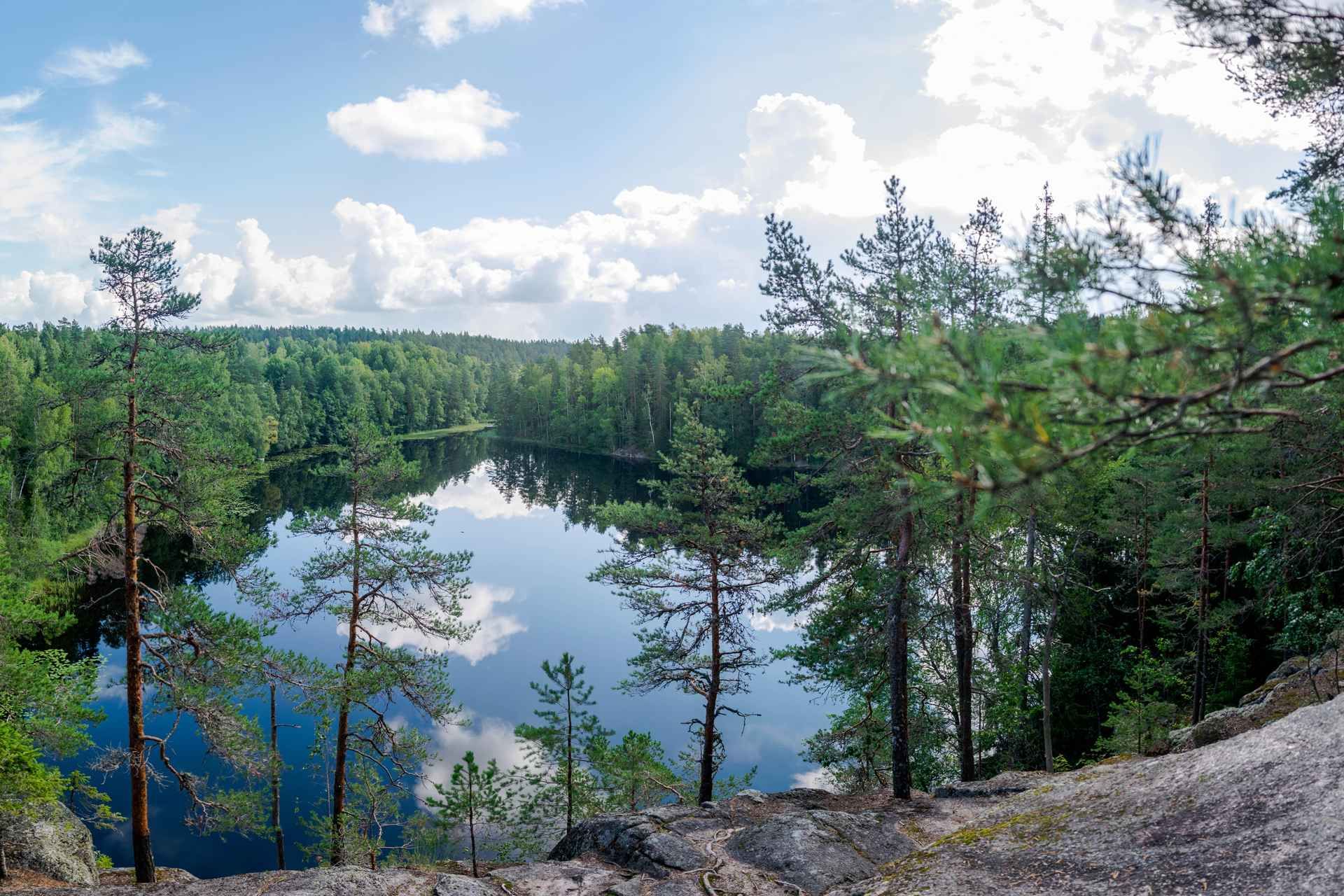 Helsinki: Nuuksio National park hiking with campfire lunch