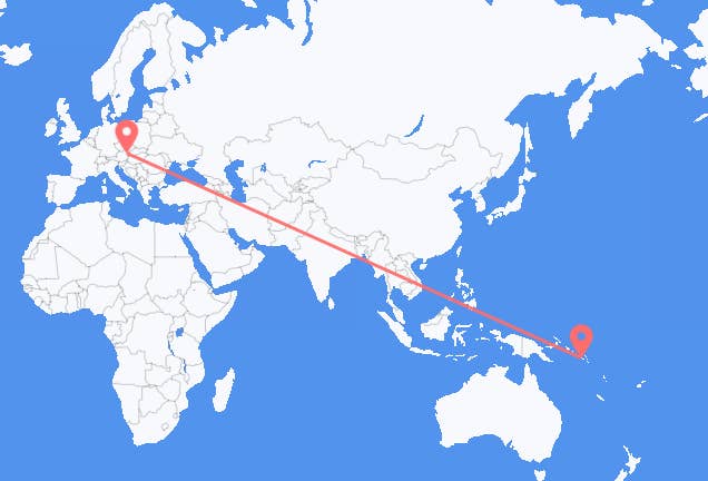 Honiara to Vienna