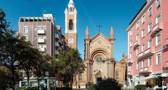 Church Of The Sacred Heart of Jesus in Pescara city, Abruzzo region, Italy.