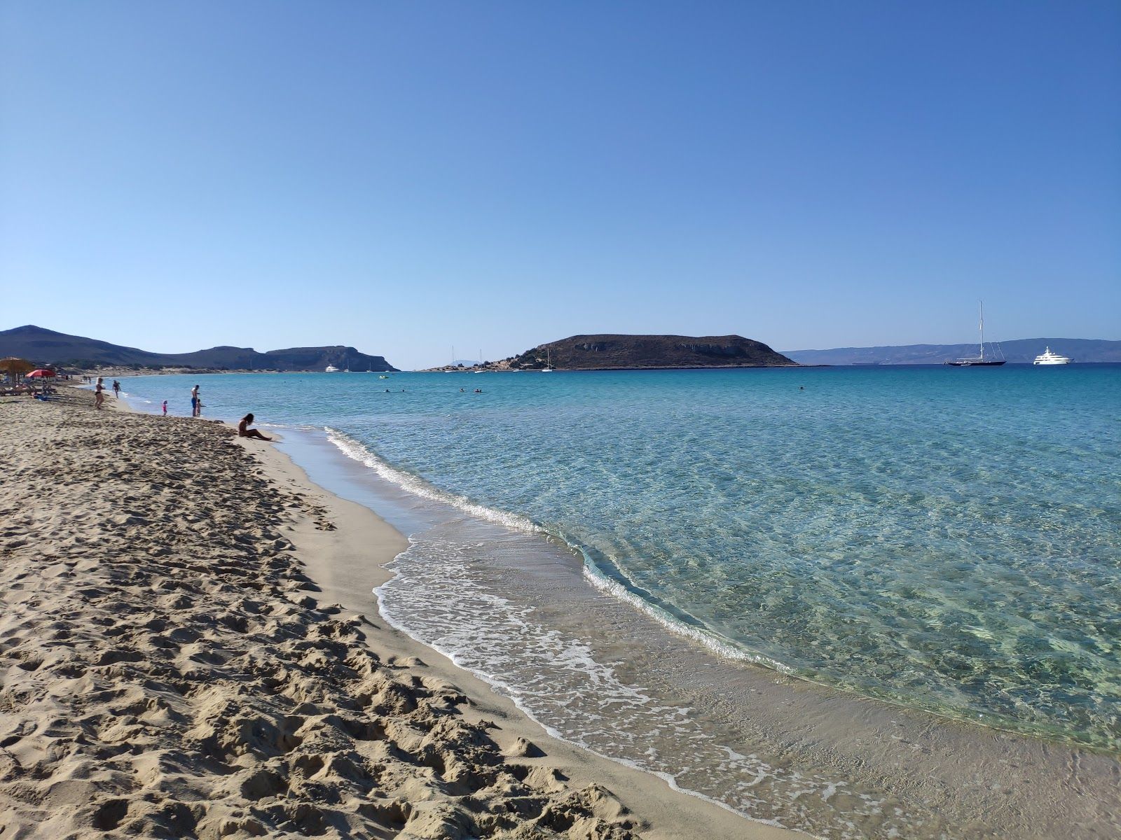 Simos beach, Municipality of Elafonisos, Laconia Regional Unit, Peloponnese Region, Peloponnese, Western Greece and the Ionian, Greece