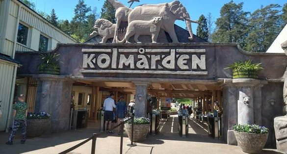 Photo of Kolmården Zoo entrance, Sweden.