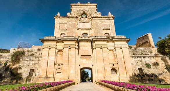 The Notre Dame Gate, Malta architecture.