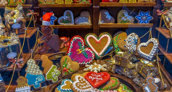 Traditional, culourful, gingerbreads handmade in Torun , Poland