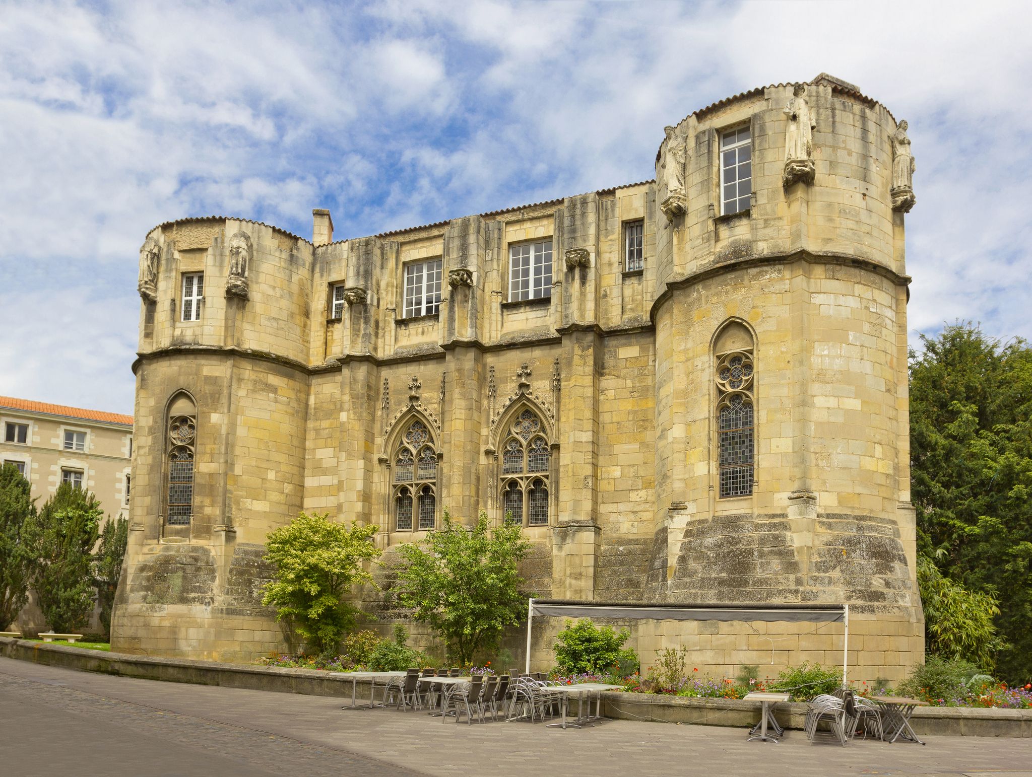 Maubergeon tower, which is one of the main medieval elements of former Palace of Poitiers, the seat of the dukes of Aquitaine in Poitiers, France.