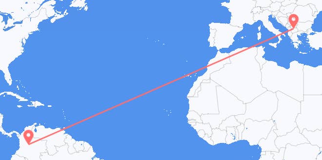 Colombia a Macedonia del Norte