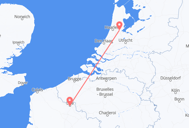 Lille to Amsterdam