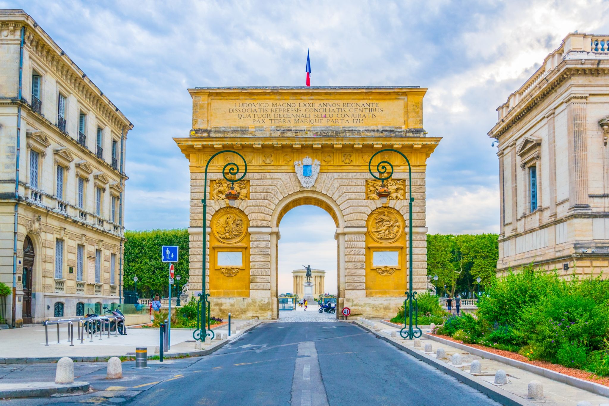 Arc de Triomphe in Montpellier, France.