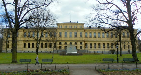photo of National Library in Humlegården in Stockholm, Sweden.