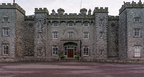 photo of view of 2nd May 2019, Slane, County Meath, Ireland. Slane Castle and Distillery, Irland.