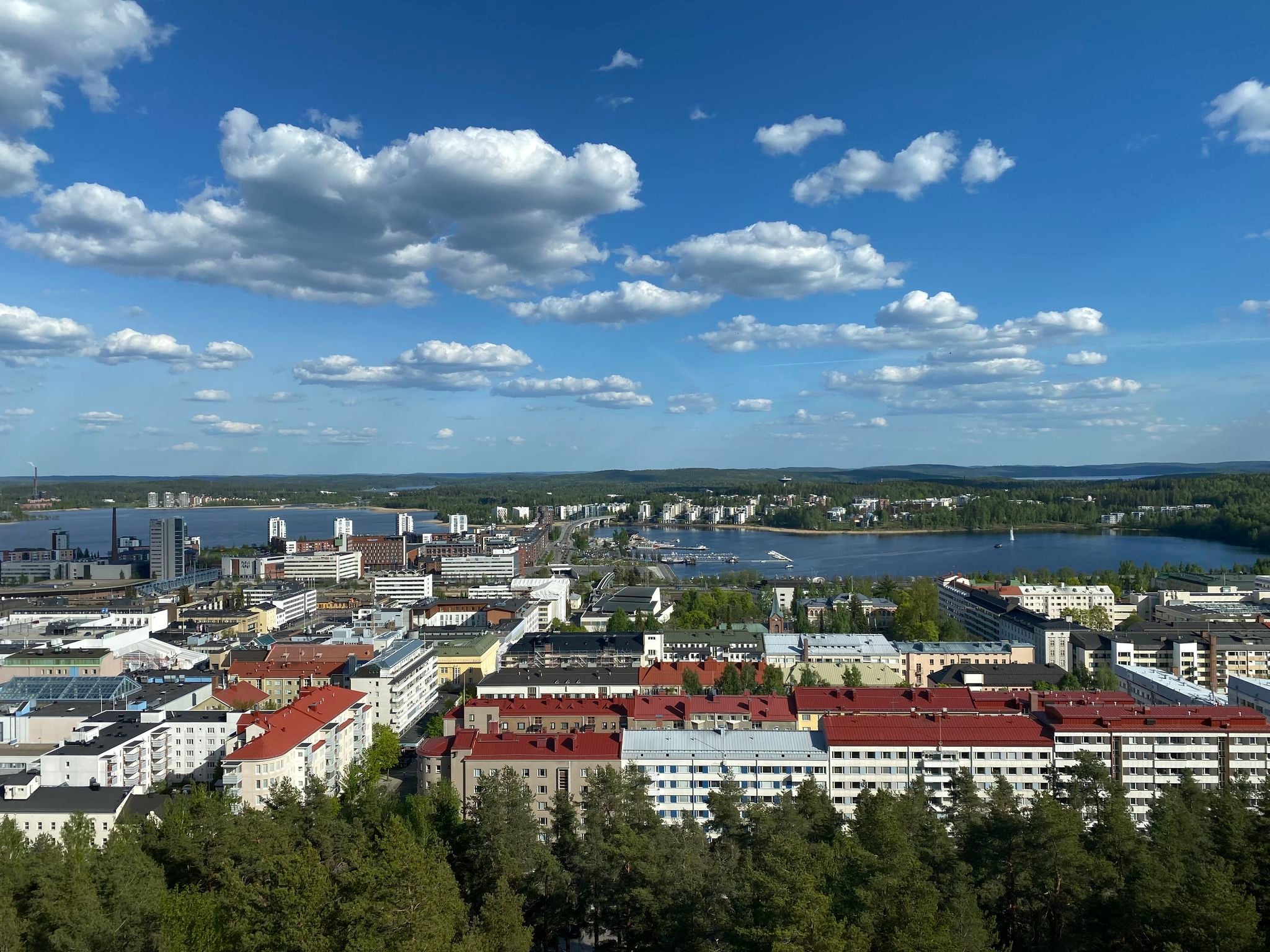 Photo of view  Jyväskylä summer view from Harju