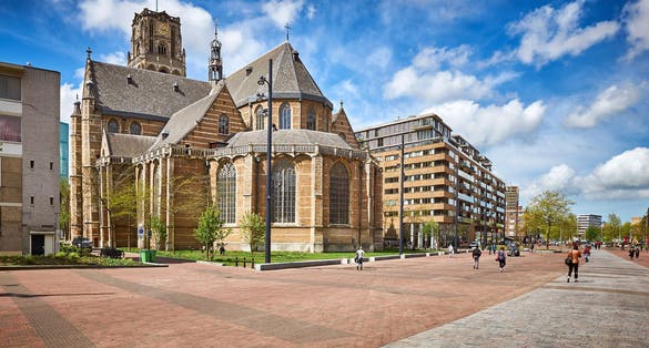 Grote of Sint Laurenskerk or St. Lawrence Church in Rotterdam