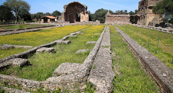 photo of Ancient ruins of Villa Adriana ( The Hadrian's Villa ), Piazza d'Oro (Gold Square) Tivoli, Italy